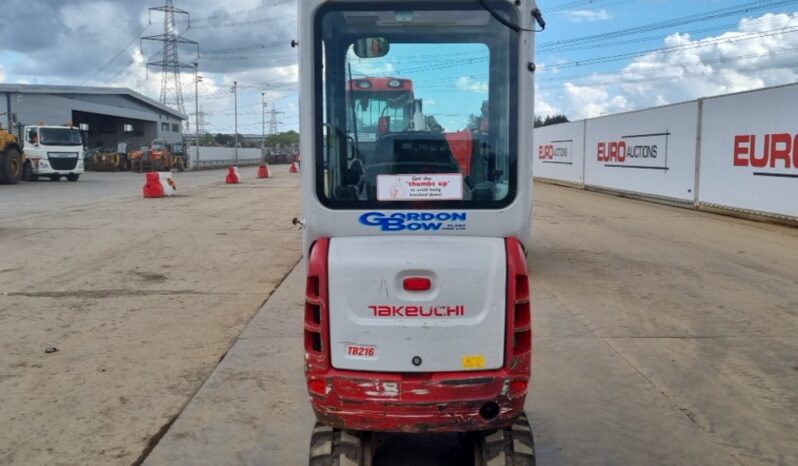 2021 Takeuchi TB216 Mini Excavators For Auction: Leeds, UK – 30th April, 1st, 2nd & 3rd May 25 full