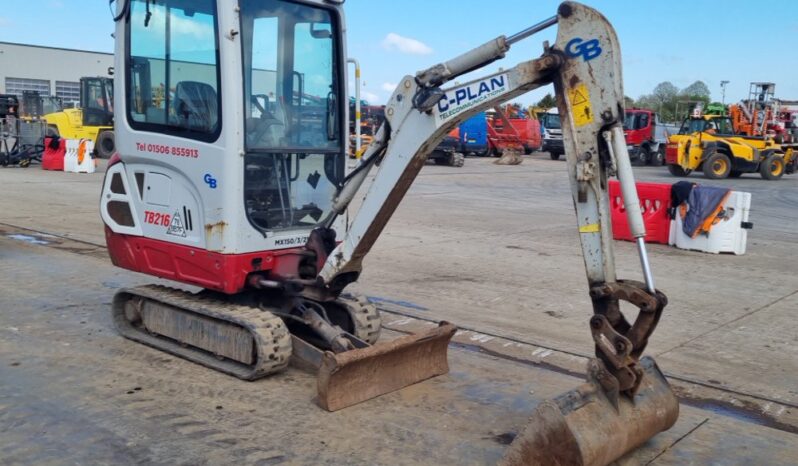 2021 Takeuchi TB216 Mini Excavators For Auction: Leeds, UK – 30th April, 1st, 2nd & 3rd May 25 full