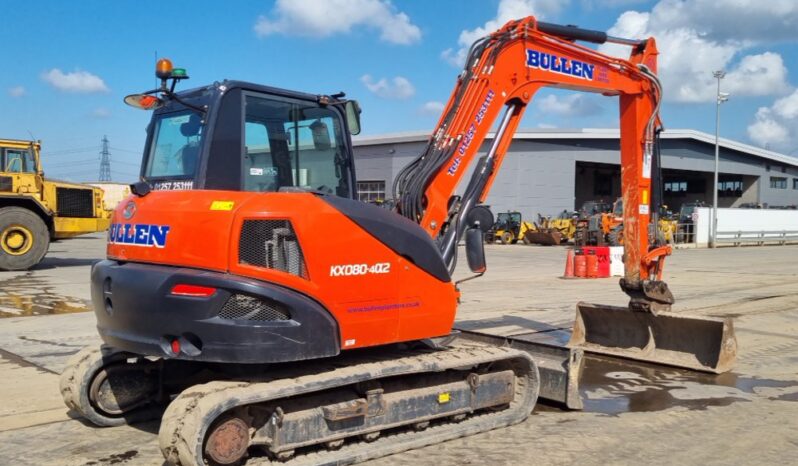 2022 Kubota KX080-4A2 6 Ton+ Excavators For Auction: Leeds, UK – 30th April, 1st, 2nd & 3rd May 25 full