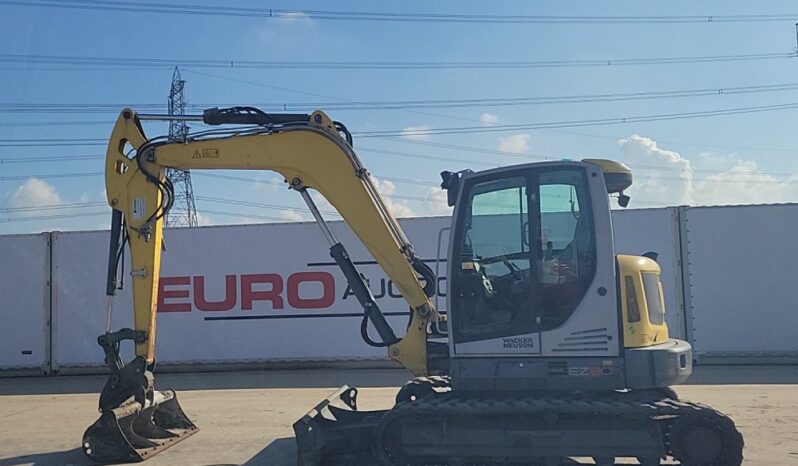 2019 Wacker Neuson EZ80 6 Ton+ Excavators For Auction: Leeds, UK – 30th April, 1st, 2nd & 3rd May 25 full
