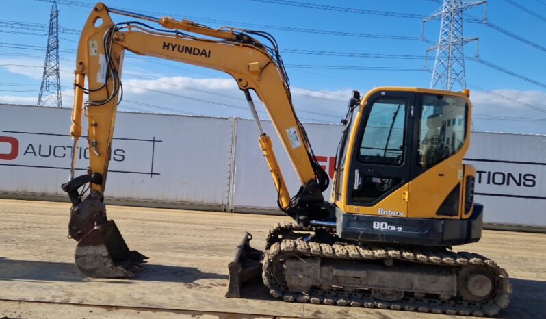 2015 Hyundai ROBEX 80CR-9A 6 Ton+ Excavators For Auction: Leeds, UK – 30th April, 1st, 2nd & 3rd May 25 full
