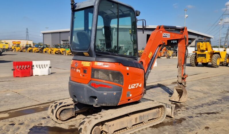 2018 Kubota U27-4 Mini Excavators For Auction: Leeds, UK – 30th April, 1st, 2nd & 3rd May 25 full