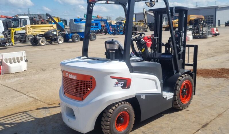 Unused 2024 Bobcat D30NX Forklifts For Auction: Leeds, UK – 30th April, 1st, 2nd & 3rd May 25 full