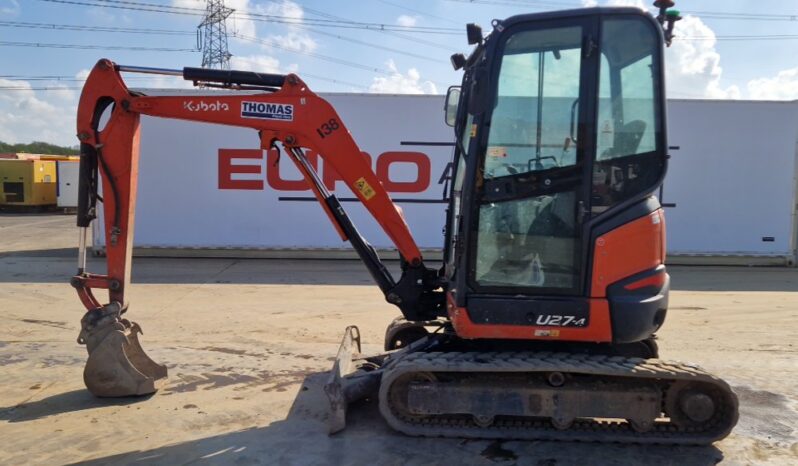 2018 Kubota U27-4 Mini Excavators For Auction: Leeds, UK – 30th April, 1st, 2nd & 3rd May 25 full