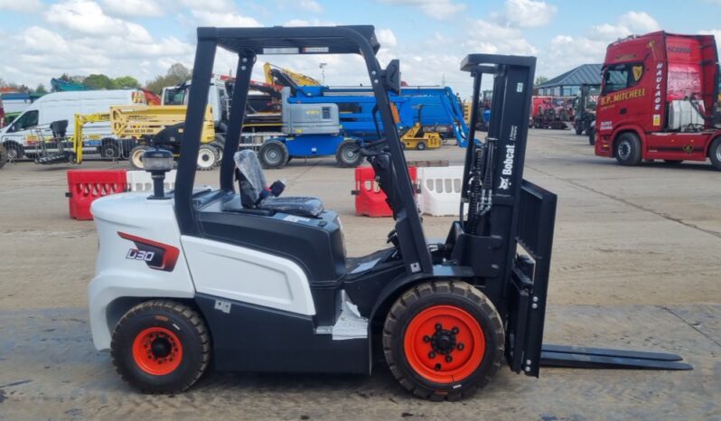 Unused 2024 Bobcat D30NX Forklifts For Auction: Leeds, UK – 30th April, 1st, 2nd & 3rd May 25 full