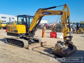 2023 Sany SY60C 6 Ton+ Excavators For Auction: Leeds, UK – 30th April, 1st, 2nd & 3rd May 25 full