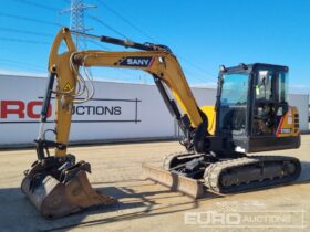 2023 Sany SY60C 6 Ton+ Excavators For Auction: Leeds, UK – 30th April, 1st, 2nd & 3rd May 25