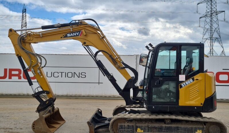 2023 Sany SY80U 6 Ton+ Excavators For Auction: Leeds, UK – 30th April, 1st, 2nd & 3rd May 25 full