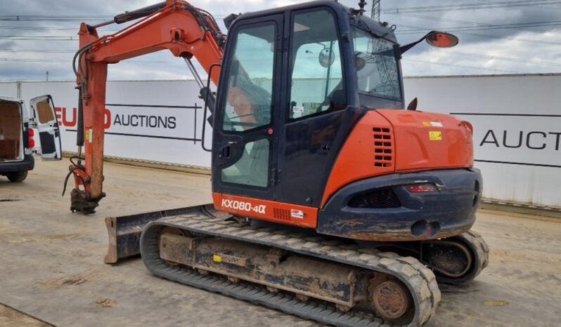 2018 Kubota KX080-4A 6 Ton+ Excavators For Auction: Leeds, UK – 30th April, 1st, 2nd & 3rd May 25 full