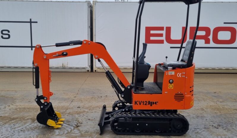 Unused 2024 JPC KV12 Micro Excavators For Auction: Leeds, UK – 30th April, 1st, 2nd & 3rd May 25 full