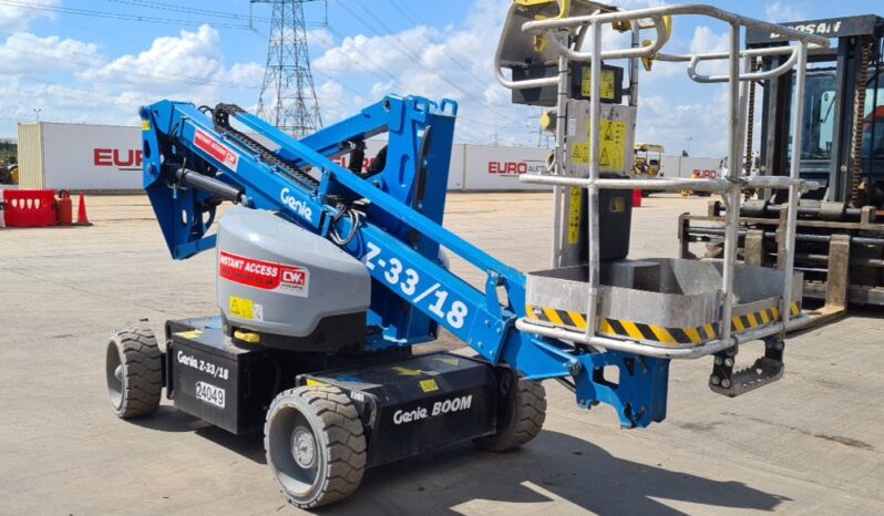 2018 Genie Z33/18 Manlifts For Auction: Leeds, UK – 30th April, 1st, 2nd & 3rd May 25 full