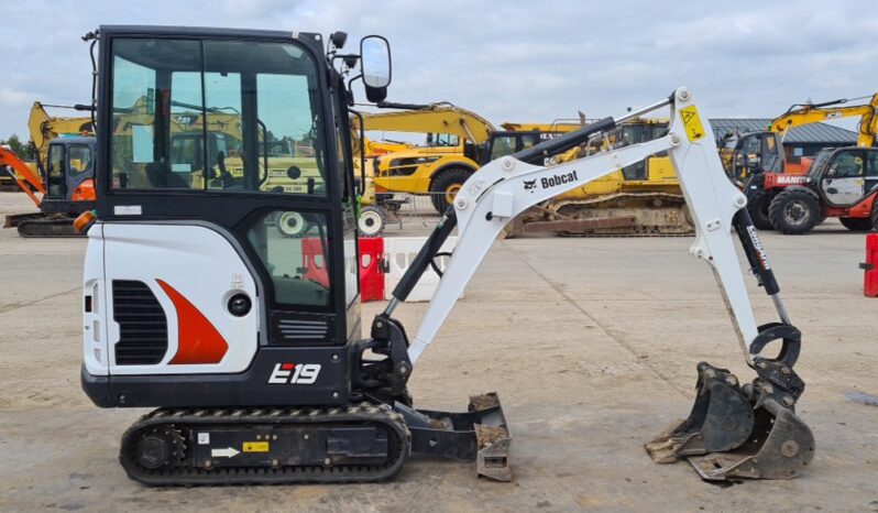 2023 Bobcat E19 Mini Excavators For Auction: Leeds, UK – 30th April, 1st, 2nd & 3rd May 25 full