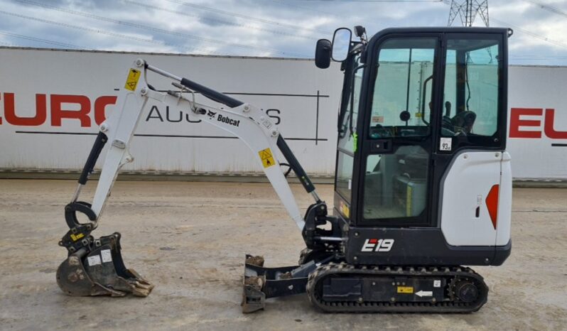 2023 Bobcat E19 Mini Excavators For Auction: Leeds, UK – 30th April, 1st, 2nd & 3rd May 25 full