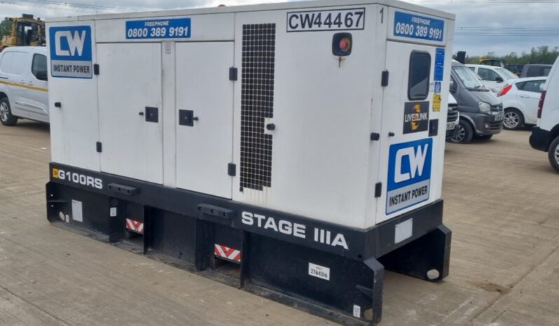 2019 JCB G100RS Generators For Auction: Leeds, UK – 30th April, 1st, 2nd & 3rd May 25 full