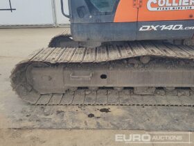 2017 Doosan DX140LCR-5 10 Ton+ Excavators For Auction: Leeds, UK – 30th April, 1st, 2nd & 3rd May 25 full
