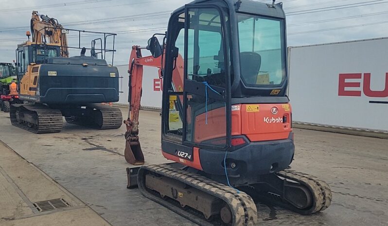 2016 Kubota U27-4 Mini Excavators For Auction: Leeds, UK – 30th April, 1st, 2nd & 3rd May 25 full