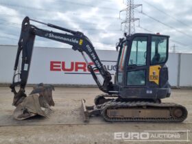 2022 Volvo ECR50F Mini Excavators For Auction: Leeds, UK – 30th April, 1st, 2nd & 3rd May 25 full