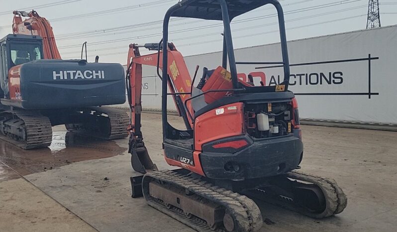2016 Kubota U27-4 Mini Excavators For Auction: Leeds, UK – 30th April, 1st, 2nd & 3rd May 25 full