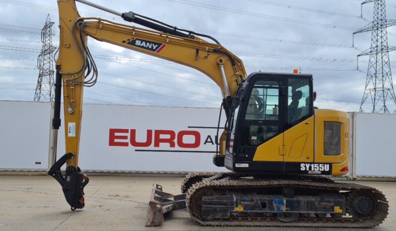 2021 Sany SY155U 10 Ton+ Excavators For Auction: Leeds, UK – 30th April, 1st, 2nd & 3rd May 25 full