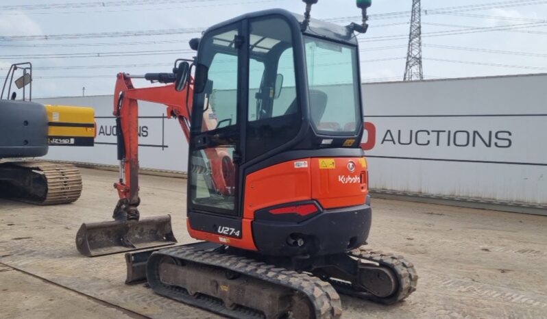 2016 Kubota U27-4 Mini Excavators For Auction: Leeds, UK – 30th April, 1st, 2nd & 3rd May 25 full