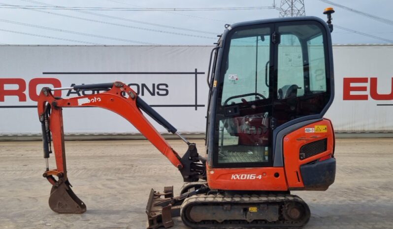 2016 Kubota KX016-4 Mini Excavators For Auction: Leeds, UK – 30th April, 1st, 2nd & 3rd May 25 full