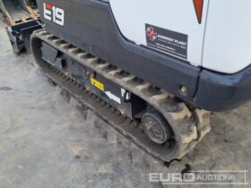 2023 Bobcat E19 Mini Excavators For Auction: Leeds, UK – 30th April, 1st, 2nd & 3rd May 25 full