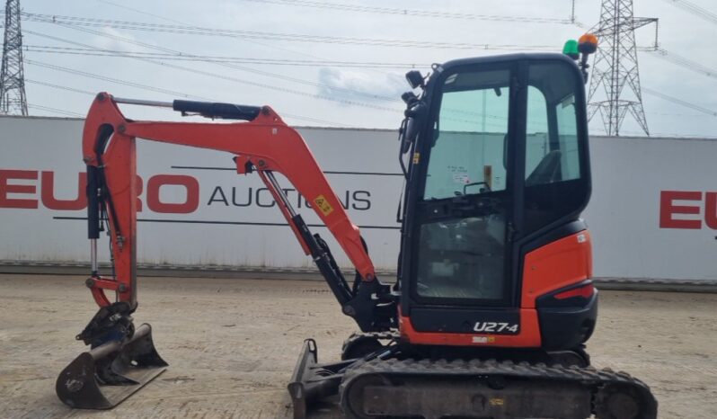 2016 Kubota U27-4 Mini Excavators For Auction: Leeds, UK – 30th April, 1st, 2nd & 3rd May 25 full