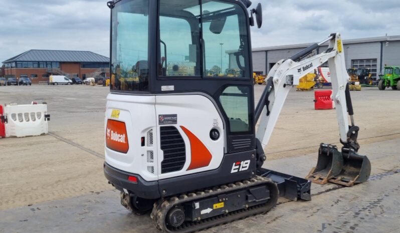 2023 Bobcat E19 Mini Excavators For Auction: Leeds, UK – 30th April, 1st, 2nd & 3rd May 25 full
