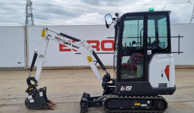 2023 Bobcat E19 Mini Excavators For Auction: Leeds, UK – 30th April, 1st, 2nd & 3rd May 25 full