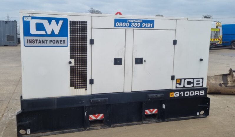 2019 JCB G100RS Generators For Auction: Leeds, UK – 30th April, 1st, 2nd & 3rd May 25 full