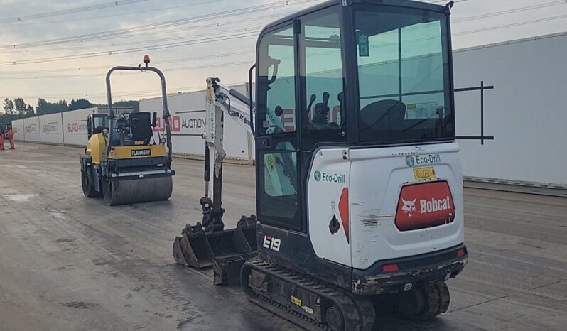 2019 Bobcat E19 Mini Excavators For Auction: Leeds, UK – 30th April, 1st, 2nd & 3rd May 25 full