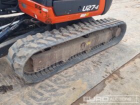2016 Kubota U27-4 Mini Excavators For Auction: Leeds, UK – 30th April, 1st, 2nd & 3rd May 25 full