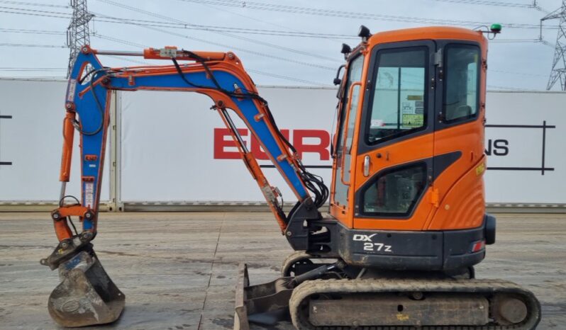 2018 Doosan DX27Z Mini Excavators For Auction: Leeds, UK – 30th April, 1st, 2nd & 3rd May 25 full
