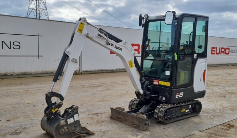 2023 Bobcat E19 Mini Excavators For Auction: Leeds, UK – 30th April, 1st, 2nd & 3rd May 25