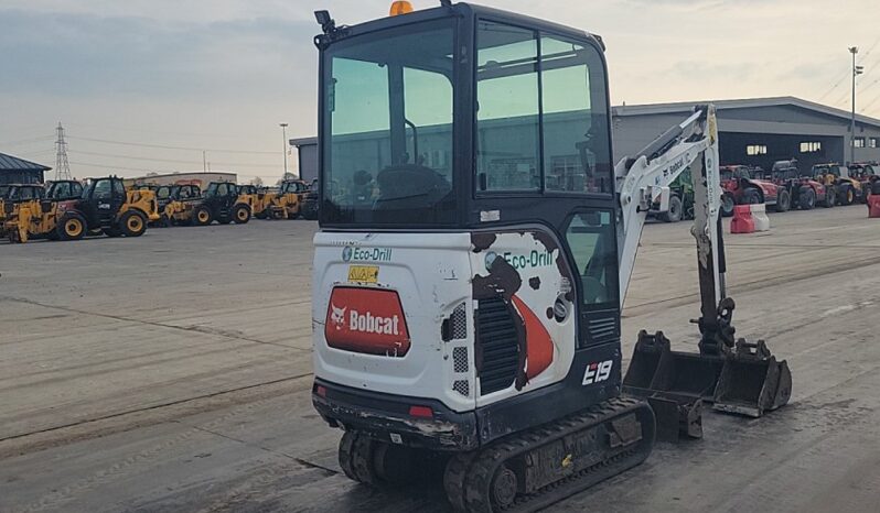2019 Bobcat E19 Mini Excavators For Auction: Leeds, UK – 30th April, 1st, 2nd & 3rd May 25 full