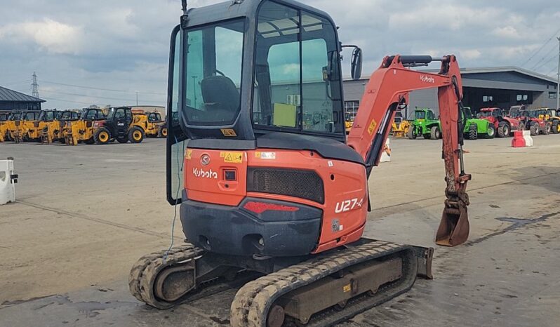 2016 Kubota U27-4 Mini Excavators For Auction: Leeds, UK – 30th April, 1st, 2nd & 3rd May 25 full