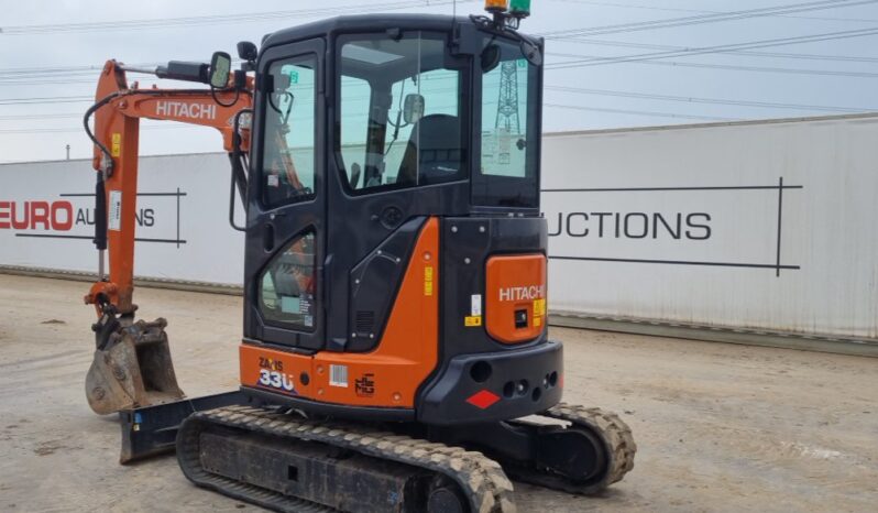 2022 Hitachi ZX33U-6 CLR Mini Excavators For Auction: Leeds, UK – 30th April, 1st, 2nd & 3rd May 25 full