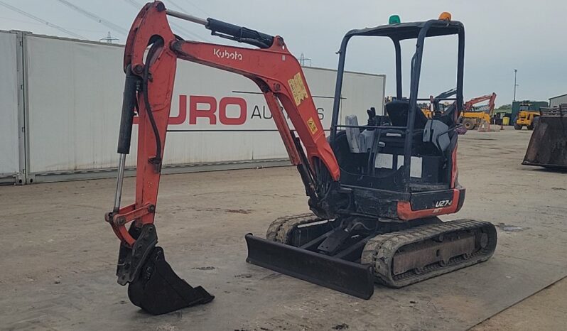 2016 Kubota U27-4 Mini Excavators For Auction: Leeds, UK – 30th April, 1st, 2nd & 3rd May 25
