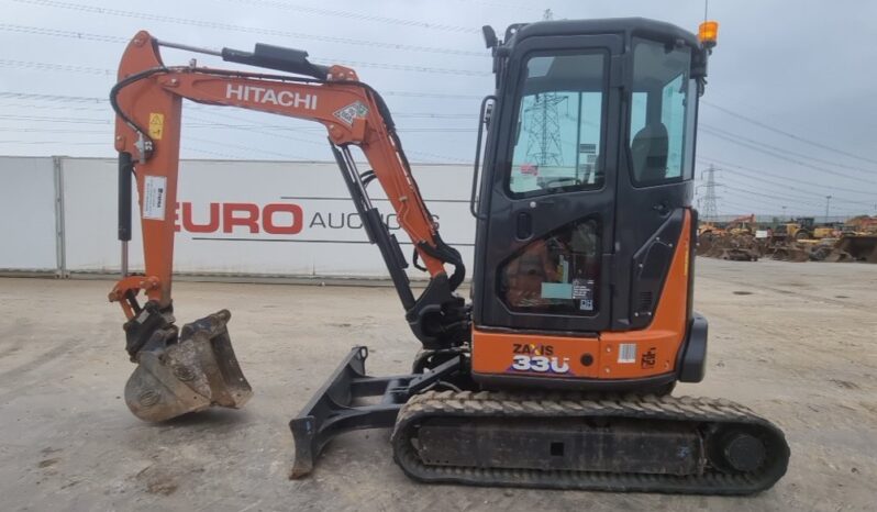 2022 Hitachi ZX33U-6 CLR Mini Excavators For Auction: Leeds, UK – 30th April, 1st, 2nd & 3rd May 25 full