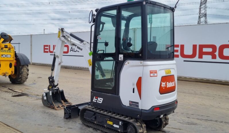 2023 Bobcat E19 Mini Excavators For Auction: Leeds, UK – 30th April, 1st, 2nd & 3rd May 25 full