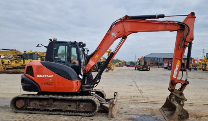 2019 Kubota KX080-4A 6 Ton+ Excavators For Auction: Leeds, UK – 30th April, 1st, 2nd & 3rd May 25 full