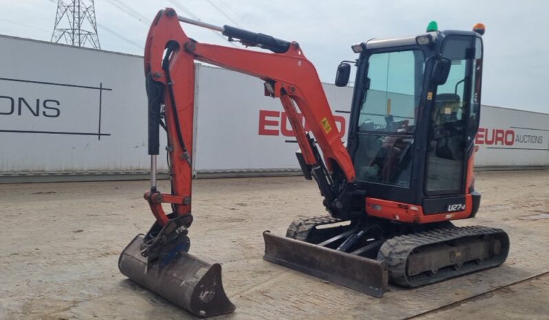 2016 Kubota U27-4 Mini Excavators For Auction: Leeds, UK – 30th April, 1st, 2nd & 3rd May 25