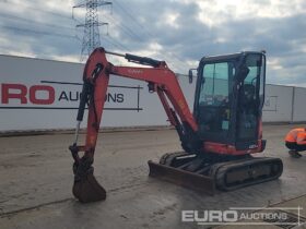 2016 Kubota U27-4 Mini Excavators For Auction: Leeds, UK – 30th April, 1st, 2nd & 3rd May 25