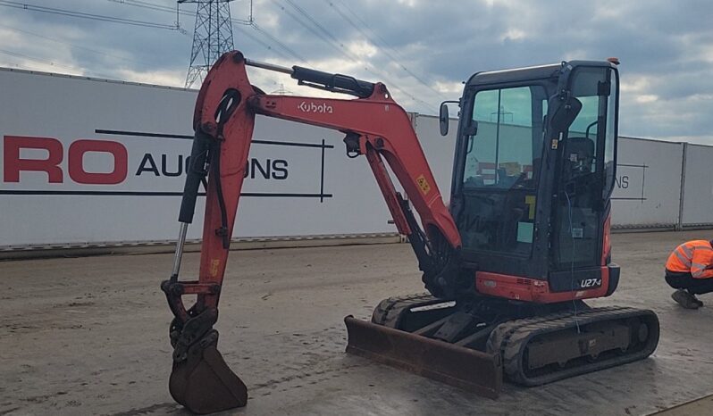 2016 Kubota U27-4 Mini Excavators For Auction: Leeds, UK – 30th April, 1st, 2nd & 3rd May 25