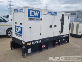 2019 JCB G100RS Generators For Auction: Leeds, UK – 30th April, 1st, 2nd & 3rd May 25 full