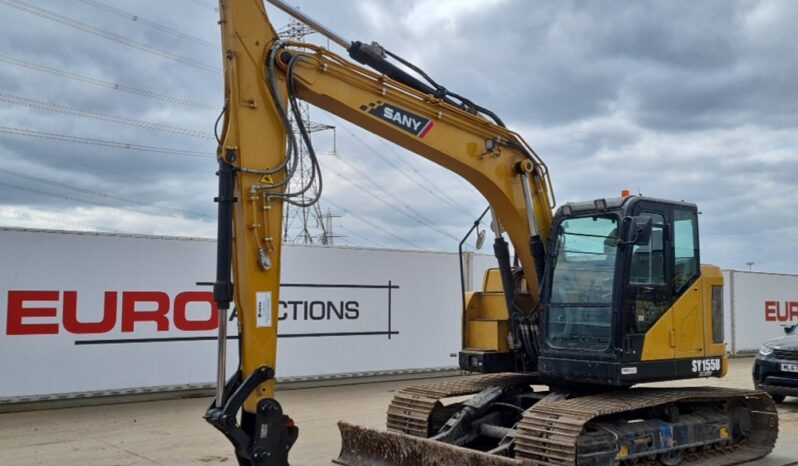 2021 Sany SY155U 10 Ton+ Excavators For Auction: Leeds, UK – 30th April, 1st, 2nd & 3rd May 25