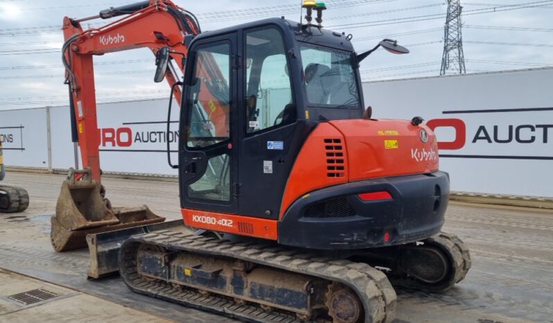 2020 Kubota KX080-4A2 6 Ton+ Excavators For Auction: Leeds, UK – 30th April, 1st, 2nd & 3rd May 25 full