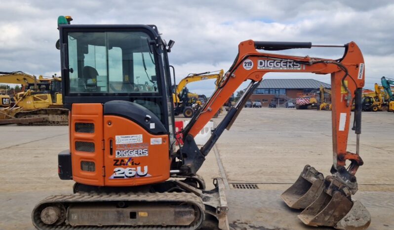 2019 Hitachi ZX26U-6 CR Mini Excavators For Auction: Leeds, UK – 30th April, 1st, 2nd & 3rd May 25 full