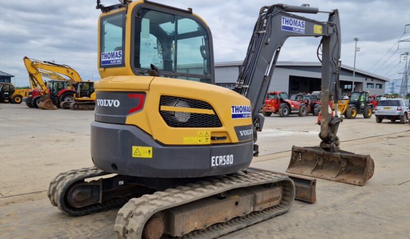 2019 Volvo ECR58D Mini Excavators For Auction: Leeds, UK – 30th April, 1st, 2nd & 3rd May 25 full