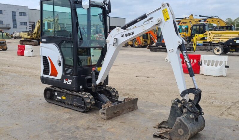 2023 Bobcat E19 Mini Excavators For Auction: Leeds, UK – 30th April, 1st, 2nd & 3rd May 25 full